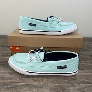 Sperry Women's Lounge Away Sneaker, Cross Turquoise, **NEW** -